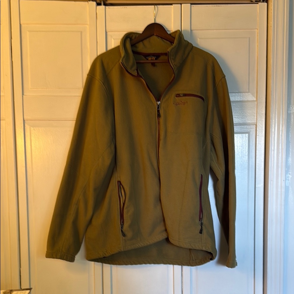 Olive Green Fleece Jacket